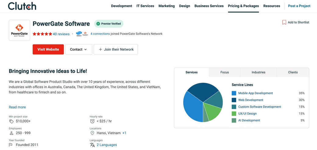 PowerGate Software’s Cluth profile