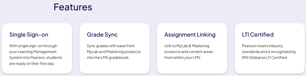  4 features of Pearson tool for LMS